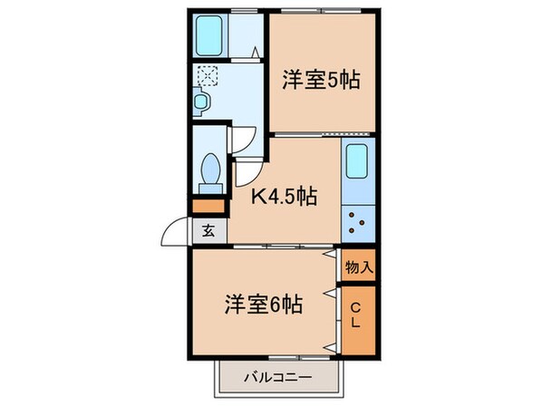 第２サンフィ－ルドの物件間取画像